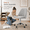 Gray/20.40 x 22.80 x 29.30 inch, variant on Alvantor Comfy Office Chair, Adjustable Swivel Desk Chair with Wheels, Wide Seating, Modern Fabric Vanity Chair