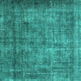 thumbnail image 1 of Ahgly Company Machine Washable Indoor Square Oriental Turquoise Blue Industrial Area Rugs, 7' Square, 1 of 4