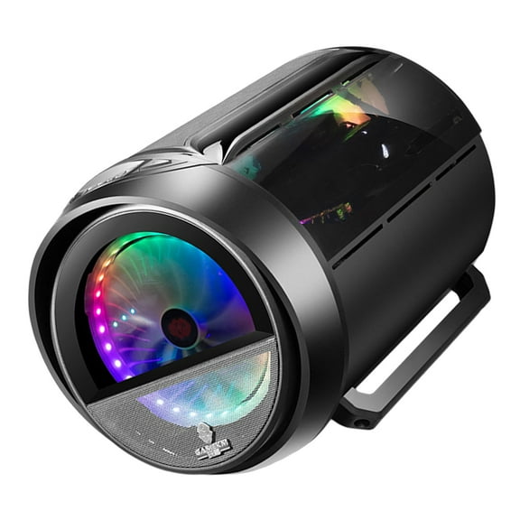 Homoyoyo Black ATX Motherboard Case with Wide Compatibility and Unique Design for PC Build and Gaming Setup