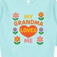 thumbnail image 3 of Inktastic My Grandma Loves Me Heart and Flowers Toddler Sweatshirt, 3 of 4