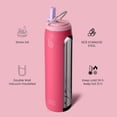 thumbnail image 4 of BOTTLE BOTTLE Stainless Steel Water Bottle with Straw Lid and Handle 32 oz Insulated Cup for Sports Travel Gym Hiking Leak-Proof Wide Mouth Water Bottles for Men and Women Pink Sunset, 4 of 7