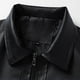thumbnail image 5 of Ceisia Men's Slim Turn-Down Collar Full-Zip Faux Leather (PU) Casual Jacket Gift, 5 of 9