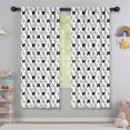 thumbnail image 5 of Blackout Kids Curtains,White Butterfly Black Pattern Childrens Insulated Curtains Set Of 2,Bedroom Essentials,Toddler Room Decor 42"x63", 5 of 5