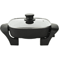 thumbnail image 1 of Brentwood Appliances SK-46 40 ounce Capacity Compact 8 Inch Nonstick Electric Skillet with Glass Lid Kitchen Appliance, Black, 1 of 7