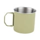 thumbnail image 2 of Taza de camping, taza de camping, portátil, de acero inoxidable 304, con asas plegables, taza de café para viajes al aire libre, mochileros, picnic Verde 250ml, 2 of 8
