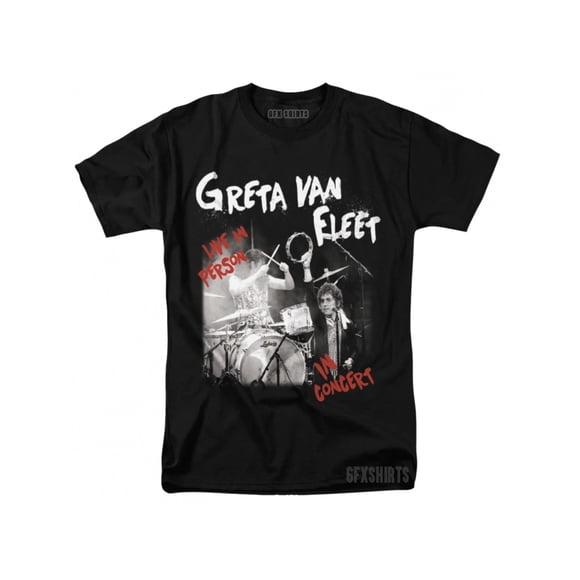 Greta Van Fleet Concert Tour Graphic Soft Cotton Printed pattern short-sleeved shirt