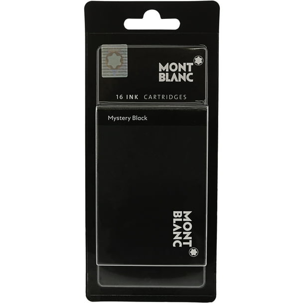 Mont Blanc Mystery Black Fountain Pen Ink Cartridges Refill 106943