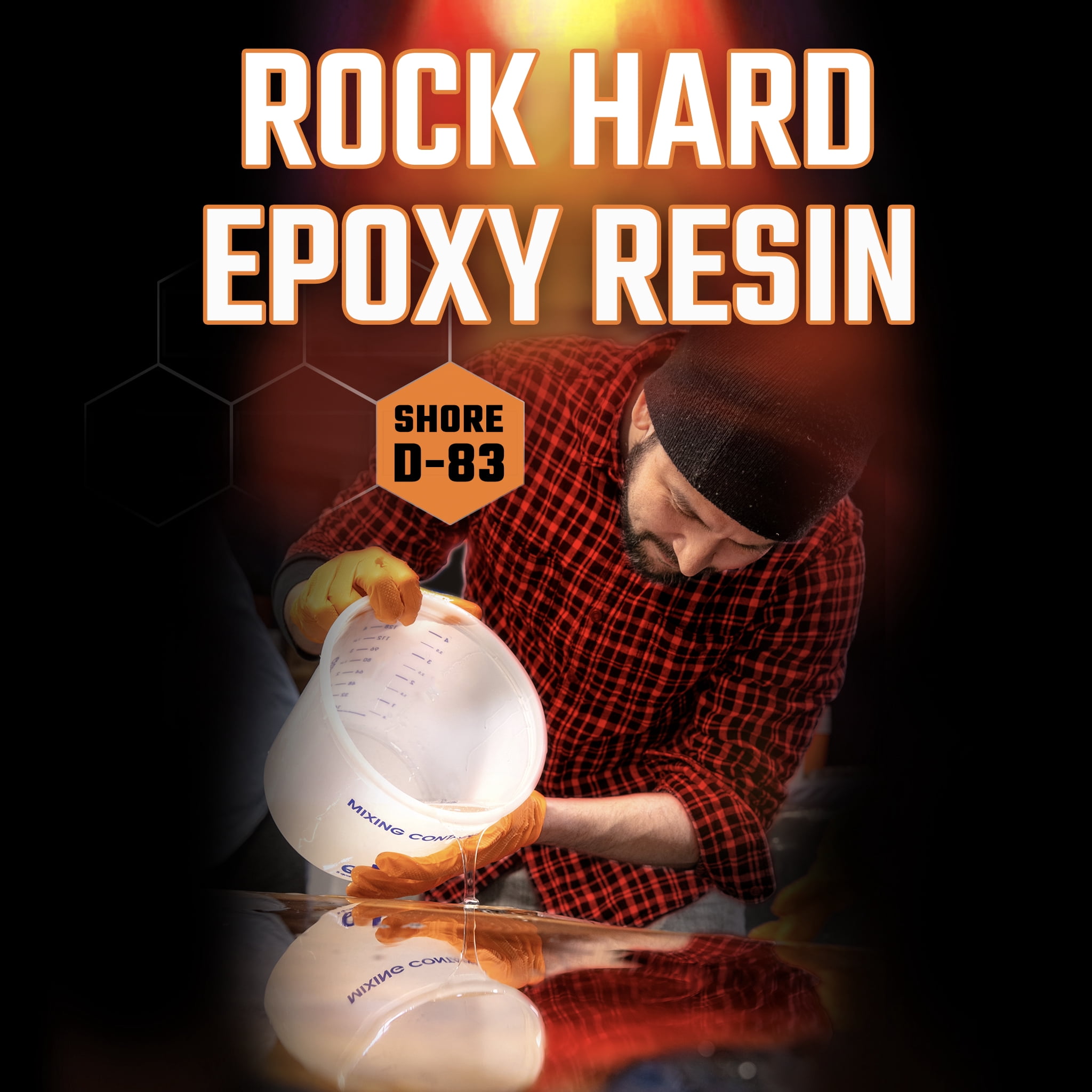 1.5 GALLON KIT ROCK-HARD EPOXY RESIN & HARDENER
