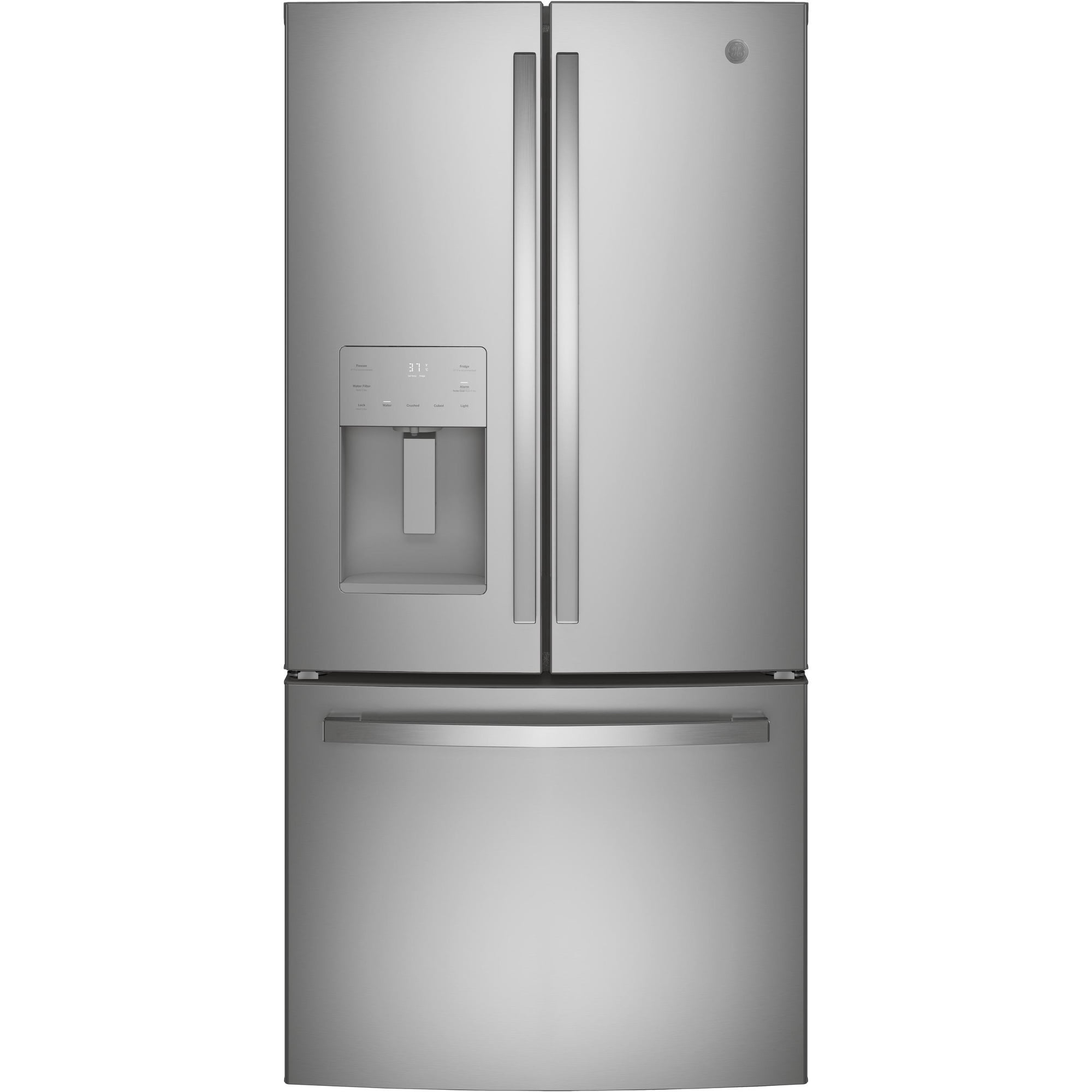 GE APPLIANCES GYE18JYLFS FRENCH DOOR FREESTANDING REFRIGERATOR Stainless Steel
