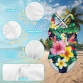 thumbnail image 6 of Uorisanigo Little Girls Swimsuits One Piece Quick Dry Summer Beach Swimwear with Criss-Cross Straps Hawaiian Flower Bathing Suit, Size 7-8, 6 of 7