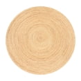 thumbnail image 1 of Rug Ramanta Home Hand Woven Jute Braided 120cm Round Natural, 1 of 9