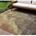 thumbnail image 2 of HomeRoots 628100 8 x 10 ft. Brown & Fern Green Abstract Washable Transitional Indoor & Outdoor Rectangle Area Rug, 2 of 9