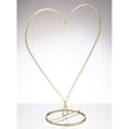 thumbnail image 1 of Sienna Glass Heart Shaped Display Stand Gold, 1 of 1