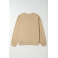 thumbnail image 5 of Plusashion Elegant Apricot Crew Neck Plus Size Sweatshirt - All Sizes for Curvy Style!, 5 of 8