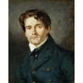 thumbnail image 3 of Eugène Delacroix 12x14 Black Modern Framed Museum Art Print Titled - Leon Gigeons (1808 - 1878) (1835), 3 of 5
