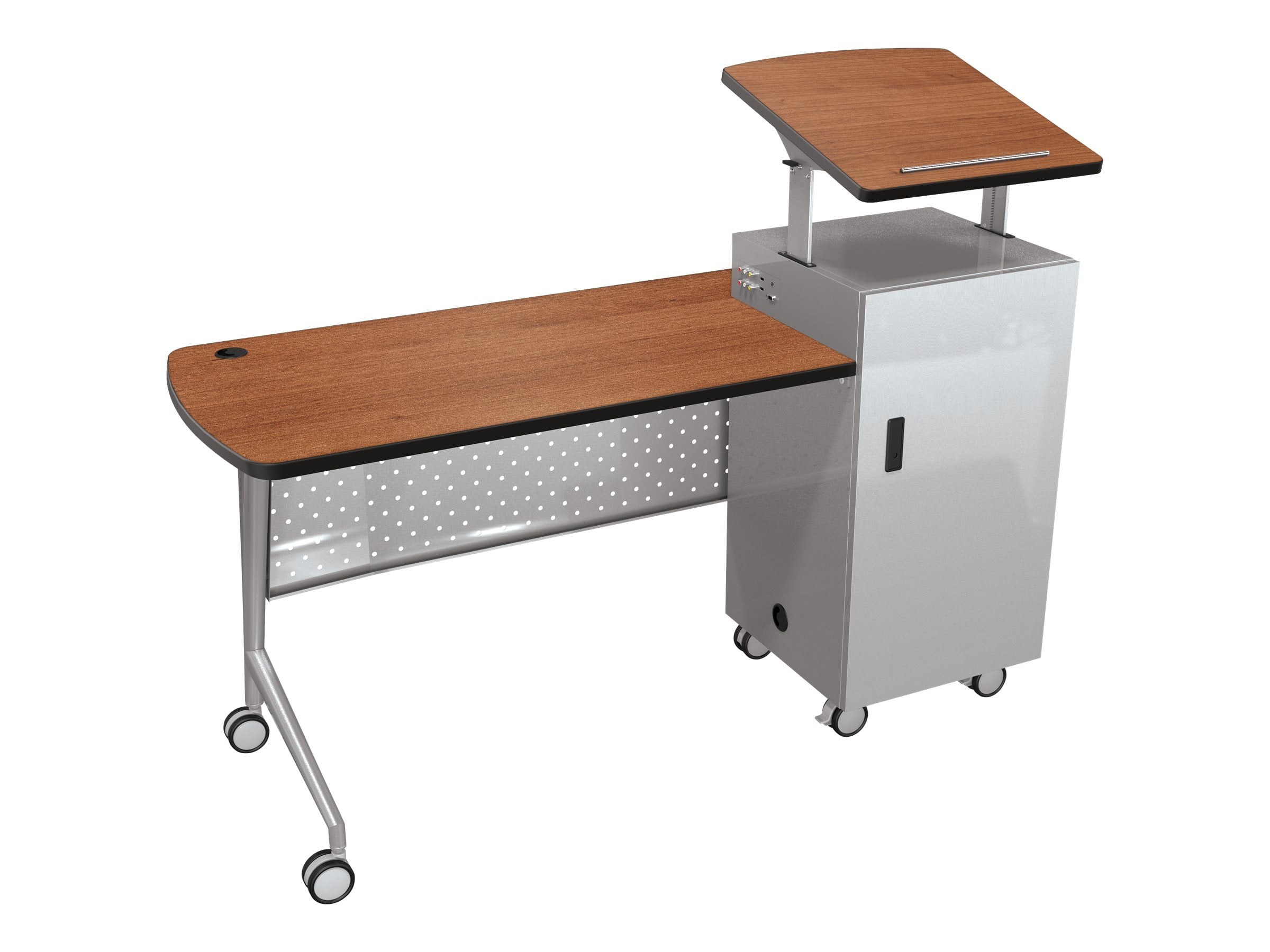 BALT Economy Trend Podium Desk Table mobile cherry