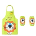 thumbnail image 2 of Neinkie 3Pcs/Set Kids Aprons for Cooking and Baking - 4 Piece Set, Kids Cartoon Aprons For Painting with Protective Sleeves for Kids and Kid Apron with Pockets, Aprons for Kids Age 2-12, 2 of 2