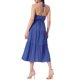 thumbnail image 3 of INSPIRAR CHIC Vestido de verano sin mangas y casual en línea A para mujeres, vestido midi de color sólido, azul real, XS, 3 of 6