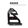 thumbnail image 5 of Black Horse Classic Roll Bar Incl. Set of 5.3" Dia.LED Lights w/Black Trim Rings Black Compatible with 2020-2024 Jeep Gladiator-RB09BK-PLFB, 5 of 7