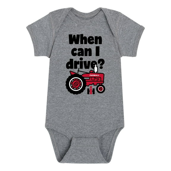 International Harvester - When Can I Drive - Infant Baby One Piece