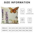 thumbnail image 5 of JEUXUS  Outdoor Garden Decoration Bee/Butterfly/Dragonfly/Ladybug Pillow Case Leaf/Lavender/Flower Decorative Throw Pillow Covers, 5 of 5