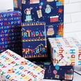 thumbnail image 2 of chalian Birthday Wrapping Paper 12 sheets Folded Happy Birthday Gift Wrapping Paper for Kids Boys Girls Men Women Baby 4 Style Colorful Birthday Greeting Gift Wrap Paper 20 X 29 Inches, 2 of 14