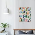 thumbnail image 3 of Shiartex Christmas Trees Canvas Prints Wall Art 16x20in for Living Room Bedroom 16x20in, 3 of 3