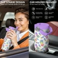 thumbnail image 5 of 30 Oz Tumbler Colorful Pineapple Tumbler with Lid and Straw, Birthday Gift Cup for Friend Women Men Coffee Travel Mug Thanksgiving Day Halloween Christmas Gift Water Bottle, 5 of 7