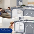 thumbnail image 3 of HioHa Pet Large Playpen, Family Big Playard with Basketball Hoop, Portable Pet Fences, Foldable Play Fence with Storage Bag, 3 of 6