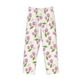 thumbnail image 4 of Xecao Tulips Flowers Men's Straight Lounge Pajama Pants: The Ultimate in Comfortable Sleepwear, 4 of 9