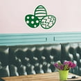 thumbnail image 2 of Easter Day Vinyl Wall Art Decal - 3 Easter Eggs - 17" x 22.5" - Resurrection Sunday Pascha Holiday Modern Cute Home Living Room Bedroom Apartment Office Work Nursery Decor, 2 of 4