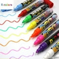 thumbnail image 2 of Liquid chalk markers for blackboards, premium liquid chalkboard neon pens, chalk markers for chalkboards, markers, pens, windows, blackboard, glass (8 pieces), 2 of 7