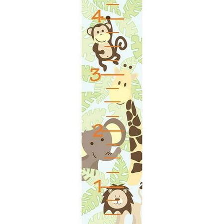 WallPops Baby Jungle Growth Chart Decal