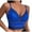 Blue, variant on Qetyuw Women's Cami Tops Lace Undershirt Slimming V Neck Camisole Solid Color Corset Bustier Party Beauty Back Vest