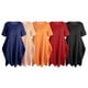 thumbnail image 3 of Vestido de túnica de mujer enrollado de manga corta cómodos bolsillos de algodón dobladillo irr Irfora Vestido de túnica de mujer, 3 of 7
