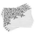 thumbnail image 1 of Ambesonne Abstract Place Mats Set of 4, Floral Vignette Design, Standard Size, Black and White, 1 of 6