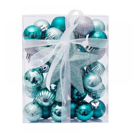 

30PCS Christmas Ball Baubles 1.2 Shatterproof Assorted Plastic Hang Balls Pendant for Small Xmas Tree Decoration