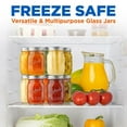 thumbnail image 4 of 16oz DIY Magnetic Spice Jar Glass Container w/ Airtight Lid and Band - Ideal for Meal Prep, Overnight Oats, Jelly, Jam, Honey, Candles, Crafts, Wedding Favors (16 Pcs) by NutriChef, 4 of 7