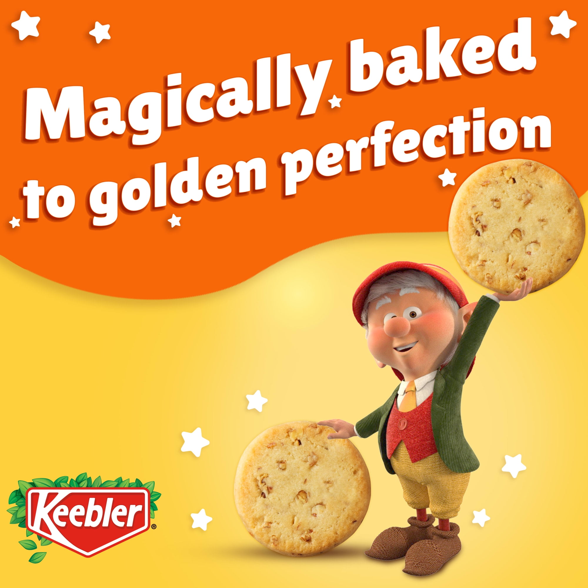 (3 pack) Keebler Sandies Pecan Cookies, Shortbread Cookies with Crunchy Pecans, Family Size 17.2 oz