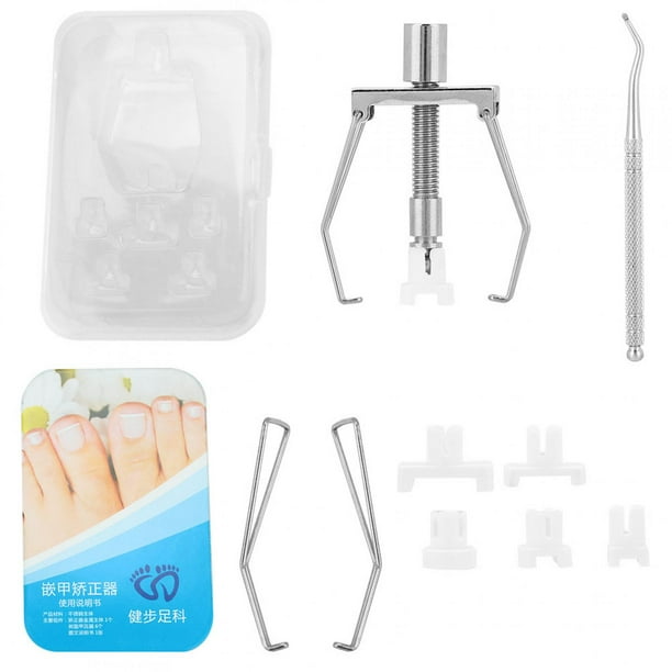 Corrector de paroniquia, fijador de uñas encarnadas, herramienta de recuperación de pedicura ajustable para el cuidado de los pies optimizada para la excelencia