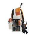 thumbnail image 4 of FORMRS School Backpack with Front Zippered Pocket 12" Student Travel Daypack, White Abstract Shapes, 4 of 6