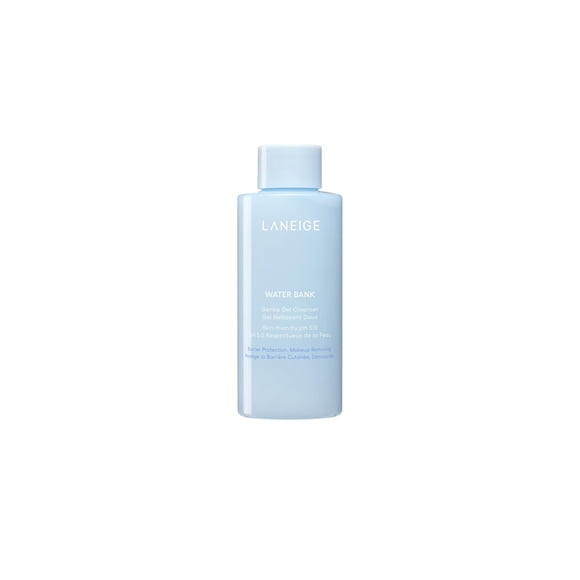 Limpiador LANEIGE Water Bank Gel suave, mini, con pH balanceado