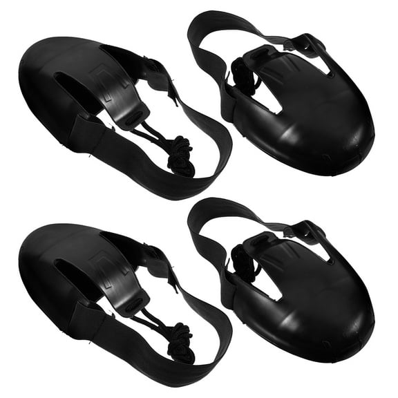 ELAYARD 2 Pairs Safety Overshoes Tough Toe Boot Protector PVC Black for Workers