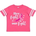 thumbnail image 3 of Inktastic Breast Cancer Awareness Her Fight is our fight Boys or Girls Toddler T-Shirt, 3 of 5