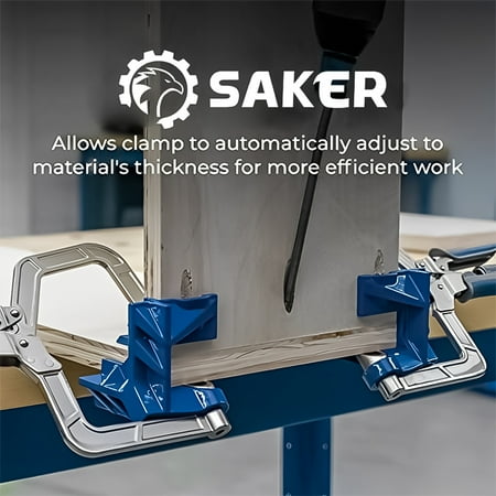 

Saker 90 Degree Corner Clamp 2Pcs Right Angle Clamps for Woodworking Welding Carpenter Photo Frame Holding Assemblies Like Cabinets and Drawers