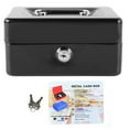 thumbnail image 2 of Metal Cash Case, Durable Stylish Small Metal Storage Box Portable Safety  for Car, 2 of 7