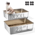thumbnail image 1 of Caja de arena para gatos Jotesnew, extra grande, XXXL, 71 x 51 x 15 cm, paquete de 2, 1 of 7