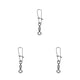 thumbnail image 2 of Greeniant Paquete de 10 pines de conector de pesca de acero inoxidable, rodamiento de anzuelo portátil a presión, aparejos de anzuelo para profesional Type1 NO1 Greeniant  CBP493735, 2 of 6