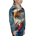thumbnail image 3 of Lsque Surreal Bald Eagle Gentleman Patten Youth Hoodie Sweatshirt Pullover with Kangaroo Pocket Boys and Girls Hoodie Warm Hoodie for Kids-X-Large, 3 of 6