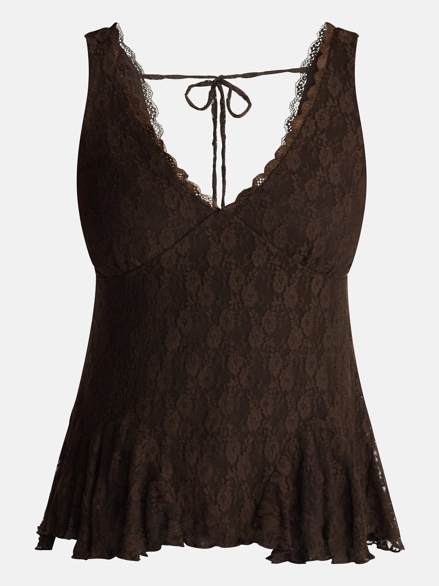 No Boundaries Lace Godet Tank Top, Women’s XXS-XXL